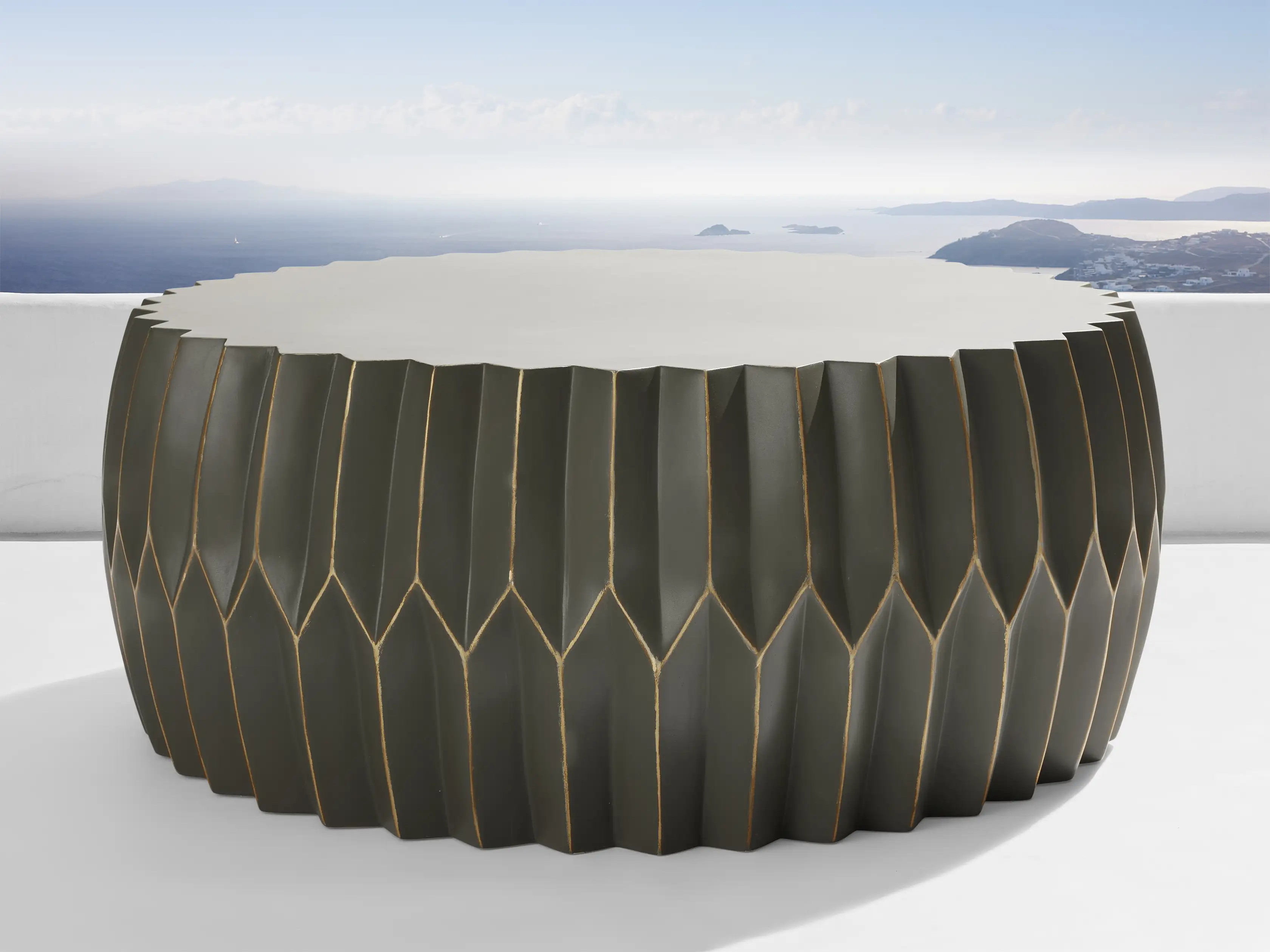 Indio Outdoor Coffee Table in Ivy Green | Arhaus