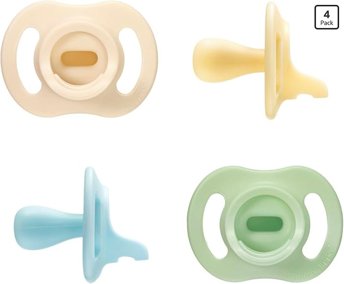 Tommee Tippee Ultra-Light StayPut Pacifier, 0-6 Months, Pack of 4 | Amazon (US)