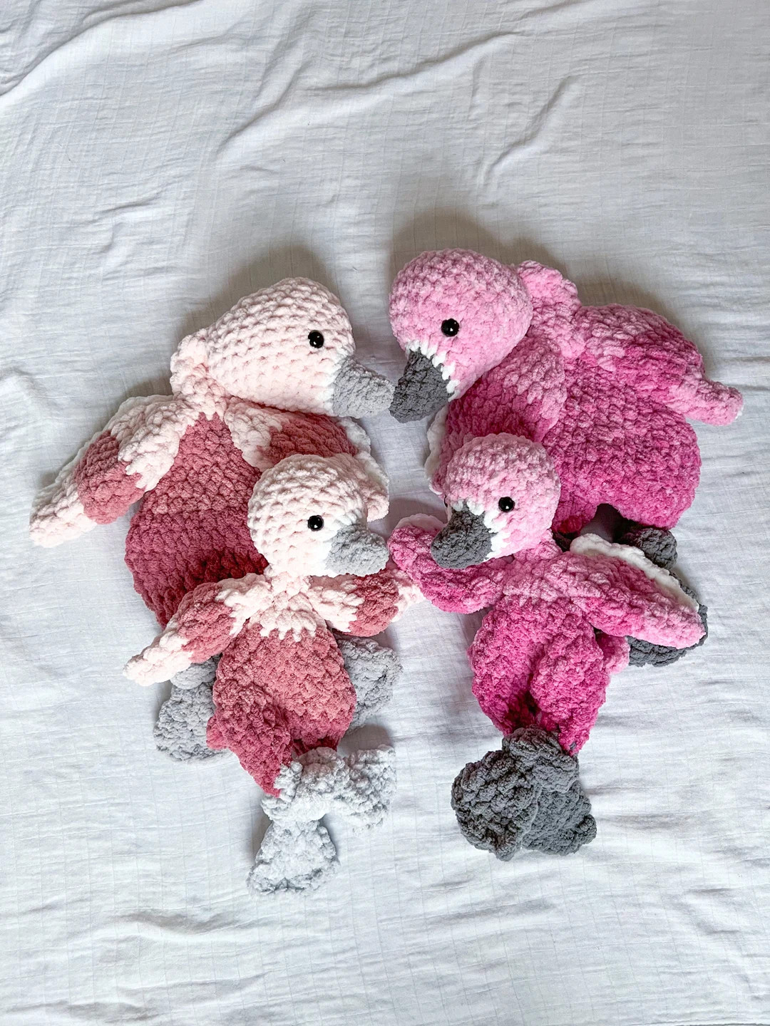 READY TO SHIP Flamingo, Birdies, Crochet Animal, Animal Snugglers, Baby Gift - Etsy | Etsy (US)