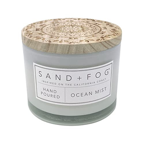 Sand + Fog Scented Candle - Ocean Mist – Additional Scents and Sizes – 100% Cotton Lead-Free Wick - Luxury Air Freshening Jar Candles - Perfect Home Decor – 12oz | Amazon (US)