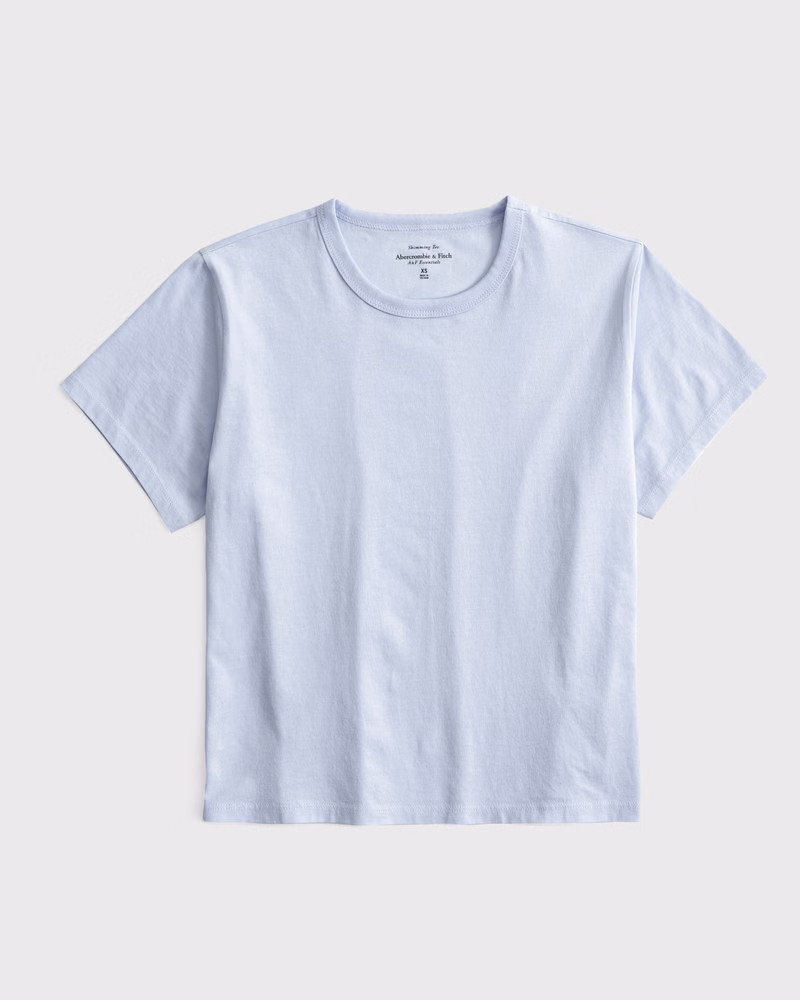 Essential Polished Body-Skimming Tee | Abercrombie & Fitch (US)