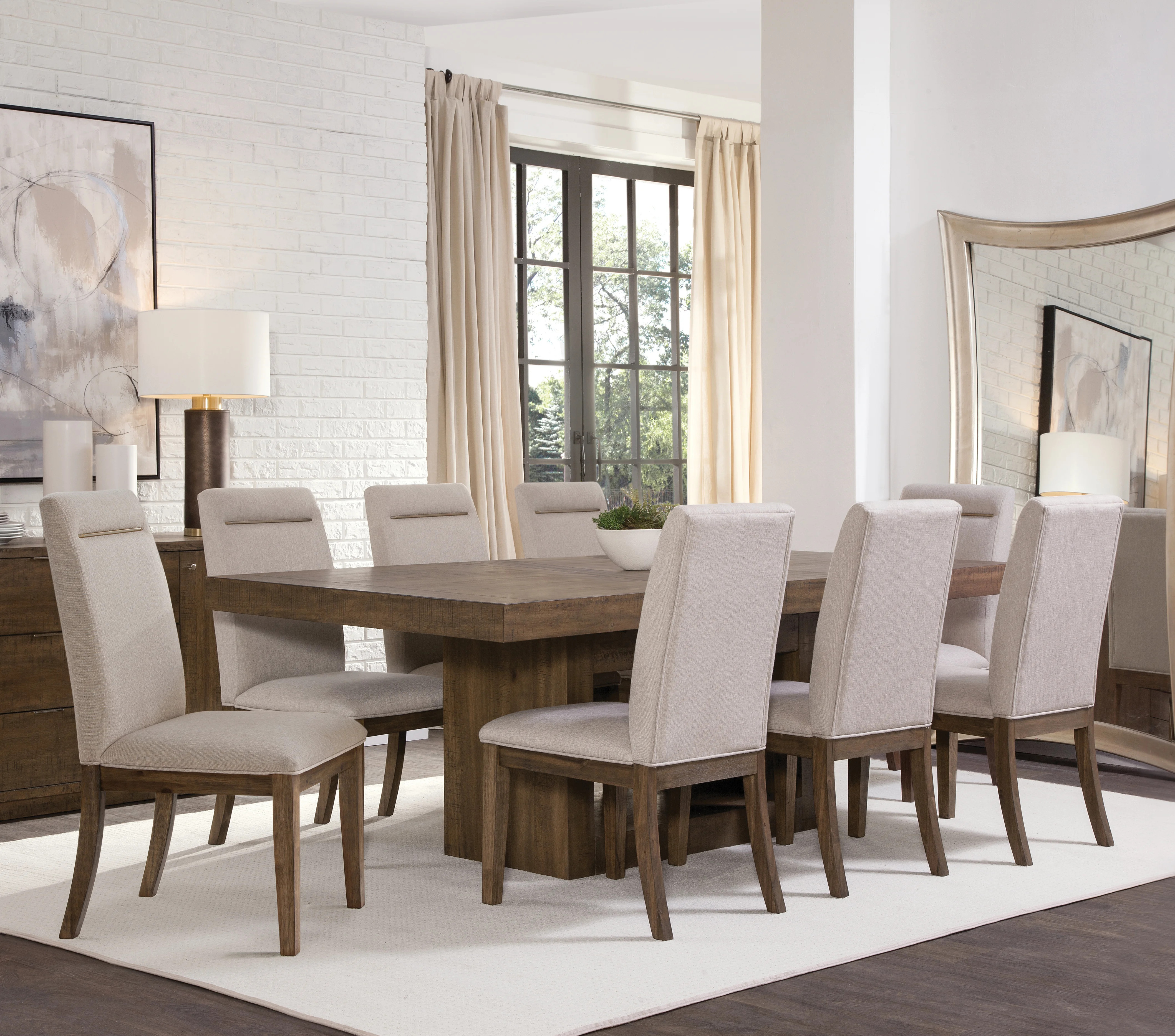 Kameah Extendable Trestle Dining Set | Wayfair North America