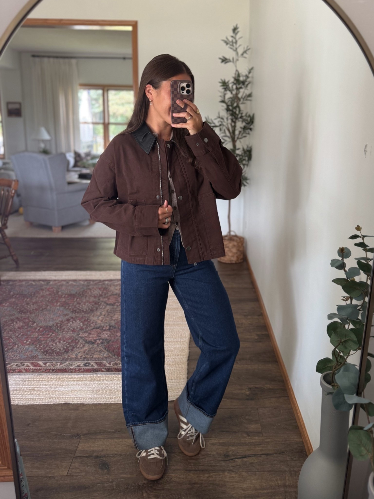 My favorite jeans in a new style! And this cropped barn jacket 😍

Jeans run a bit big, size down if in between! 

Fall jacket, old navy style 
Fall outfit, fall outfits

#LTKgrwm #LTKSaleAlert #LTKootd