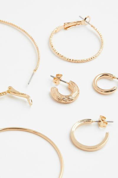 6 Pairs Hoop Earrings | H&M (US + CA)
