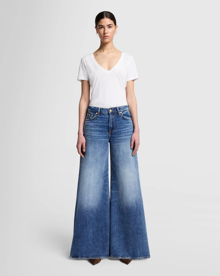 Willow Palazzo Wide Leg in Outset | 7 For All Mankind