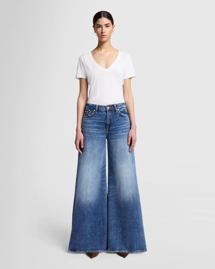 Willow Palazzo Wide Leg in Outset | 7 For All Mankind
