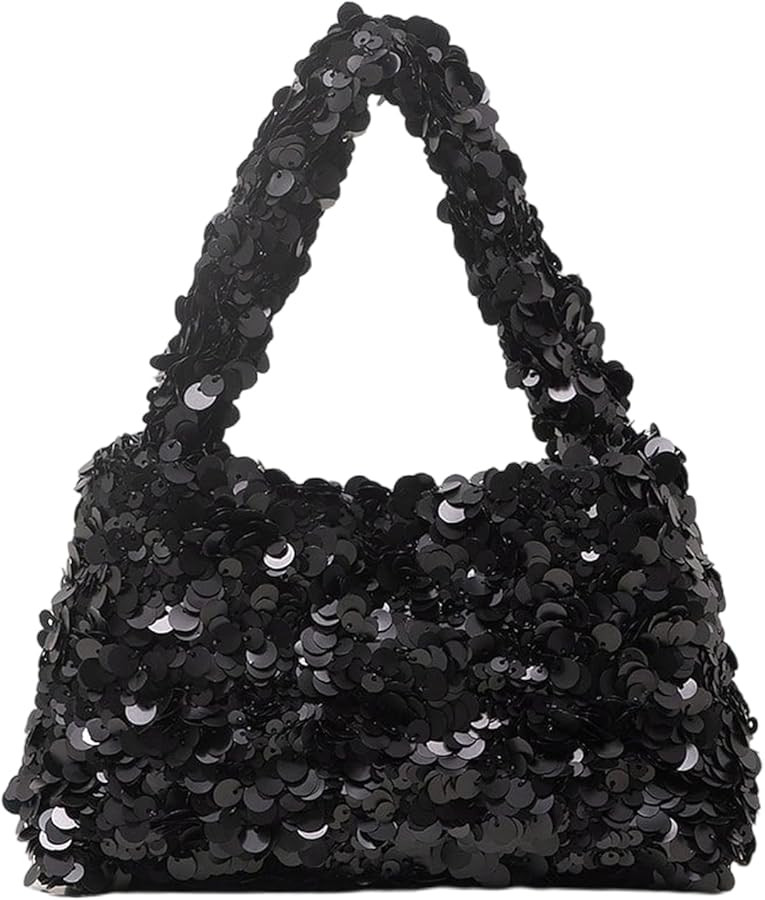 Floerns Women's Elegant Shiny Sequin Hobo Bags Sparkly Summer Party Cute Mini Handbag | Amazon (US)