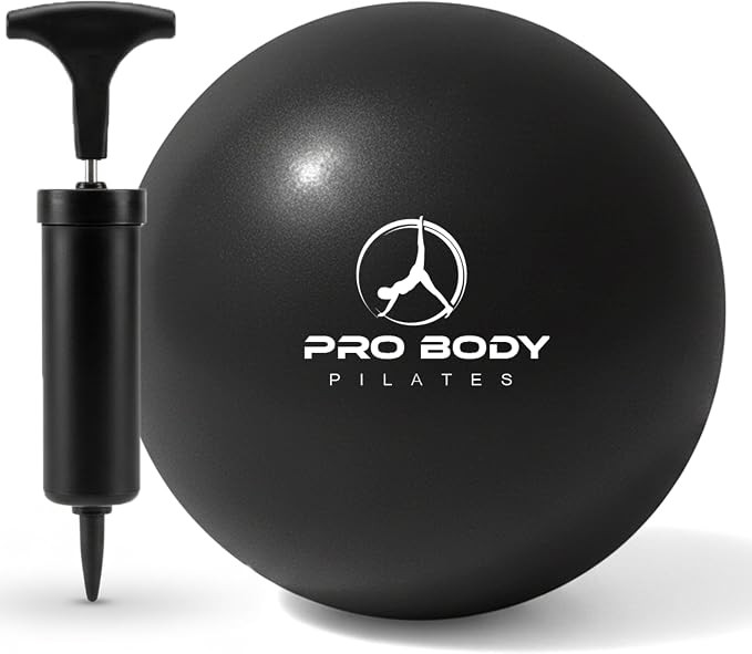 ProBody Pilates Small Exercise Ball with Pump - 9 Inch Workout Ball for Stability, Barre, Yoga, C... | Amazon (US)