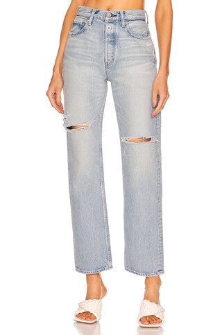 Moussy Vintage Tifton Wide Straight in Light Blue from Revolve.com | Revolve Clothing (Global)