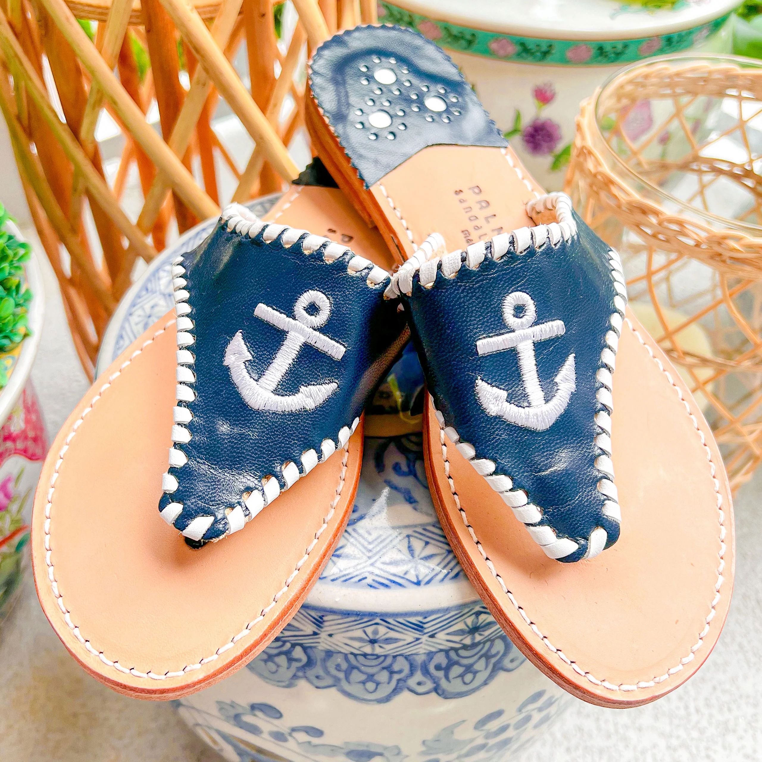 Embroidered Anchor | Palm Beach Sandals