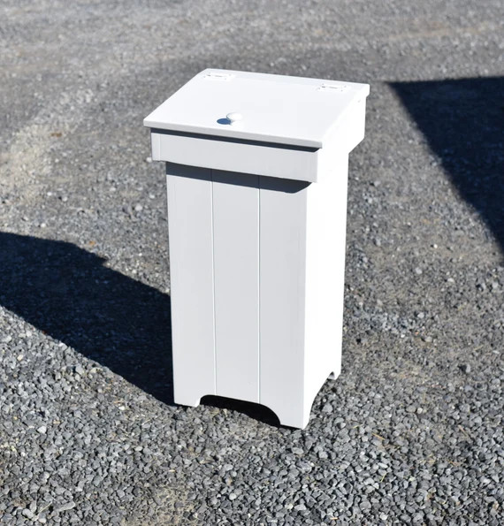 Wood Trash Bin Tall Trash Can Amish Handcrafted Trash Bin | Etsy | Etsy (US)