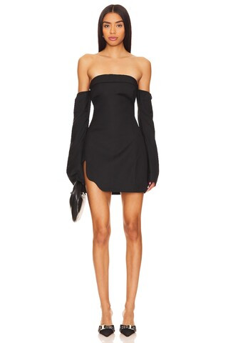 BY.DYLN Chrissy Mini Dress in Black from Revolve.com | Revolve Clothing (Global)