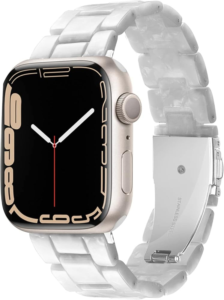 HOPO Compatible With Apple Watch Band 38mm 40mm 41mm 42mm 44mm 45mm 49mm Thin Light Resin Strap B... | Amazon (US)