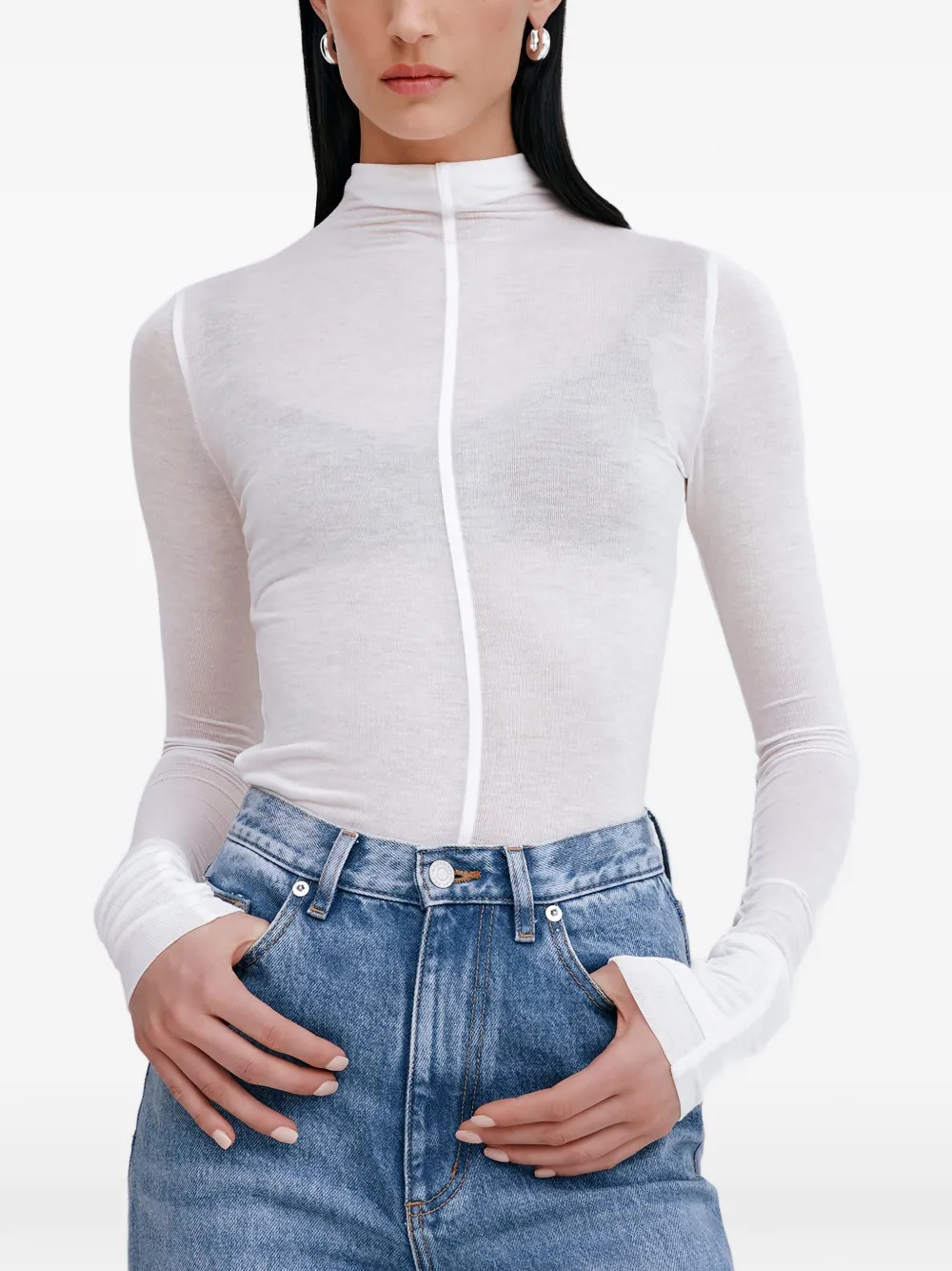 Alicia turtleneck top | Farfetch Global