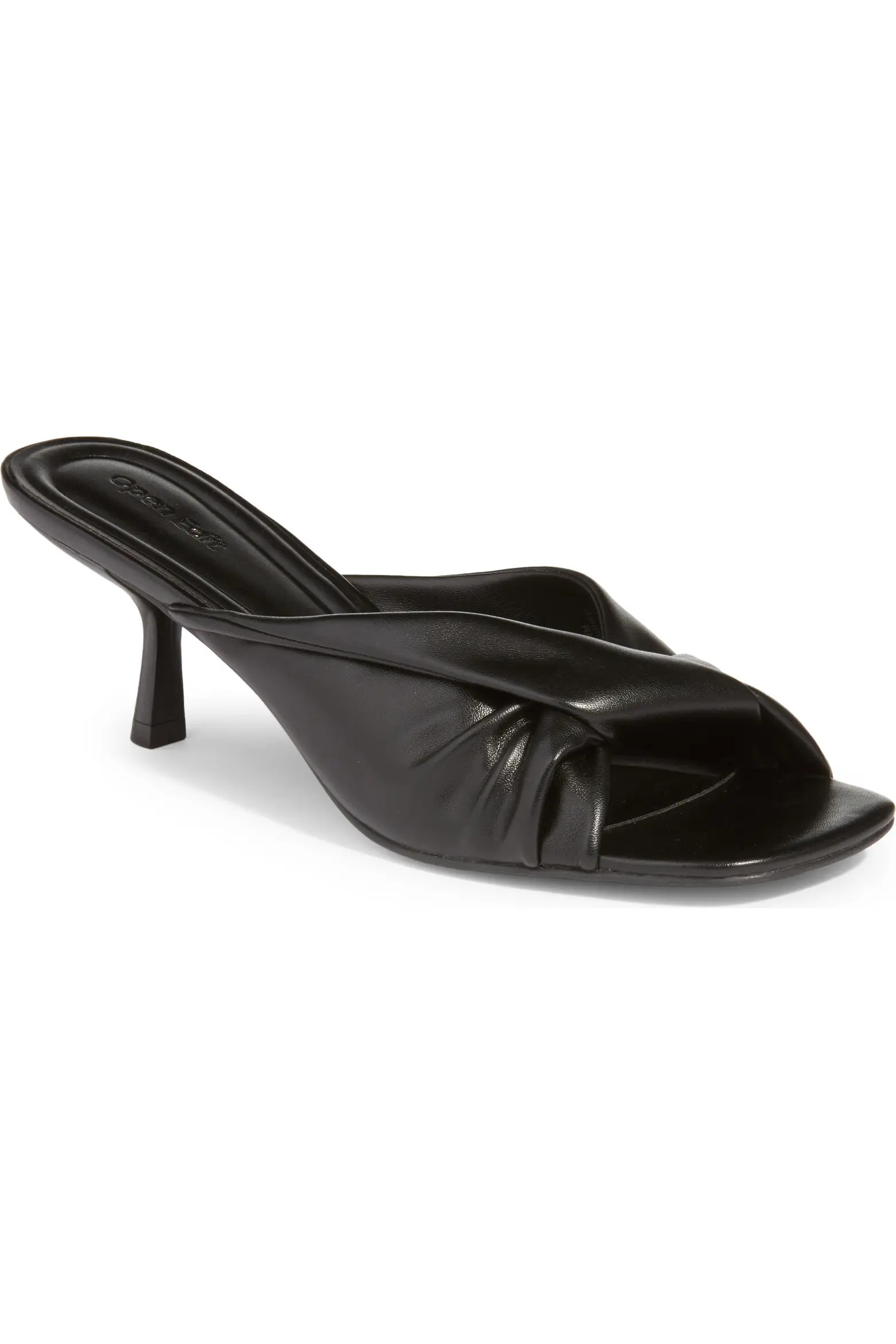 Open Edit Capri Faux Leather Kitten Heel (Women) | Nordstrom | Nordstrom