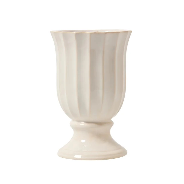 My Texas House 10" White Ceramic Planter Ceramic Vase | Walmart (US)