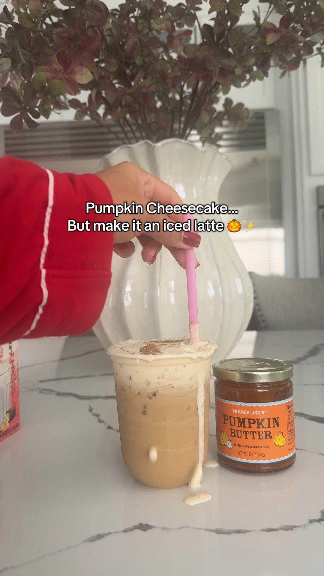 The only thing I’m mad about is not making this sooner. 🍂☕️🎃 
Trader Joe’s Pumpkin butter iced latte 

#LTKFamily #LTKHome #LTKSeasonal