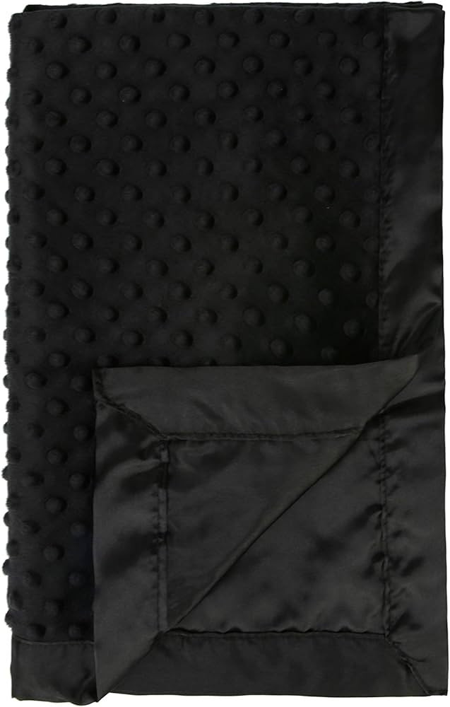 Pro Goleem Baby Soft Minky Dot Blanket with Satin Backing Baby Gifts for Boys and Girls (Black, 3... | Amazon (US)
