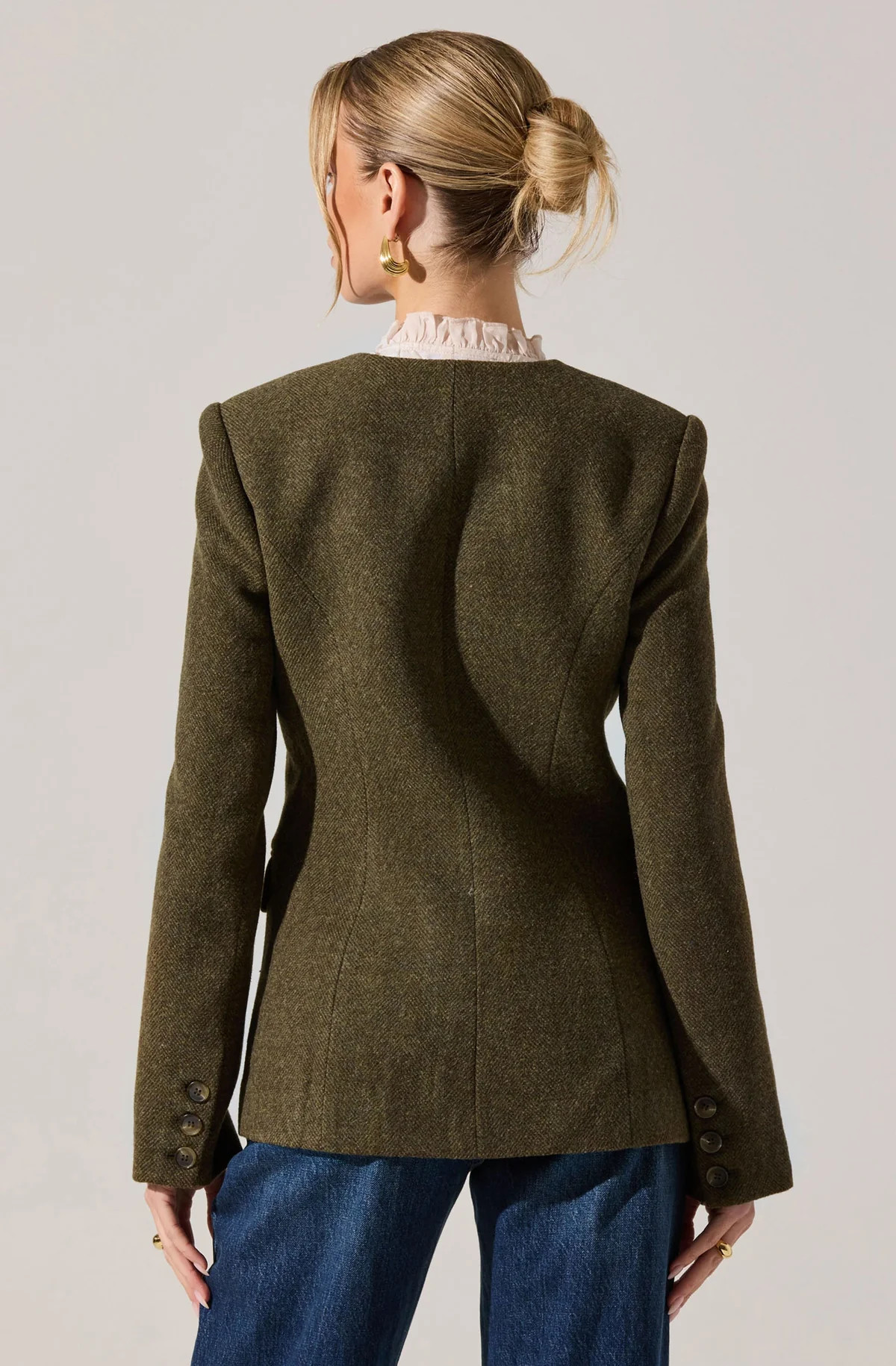 Bellmere Blazer Jacket - Olive / XS | ASTR The Label (US)