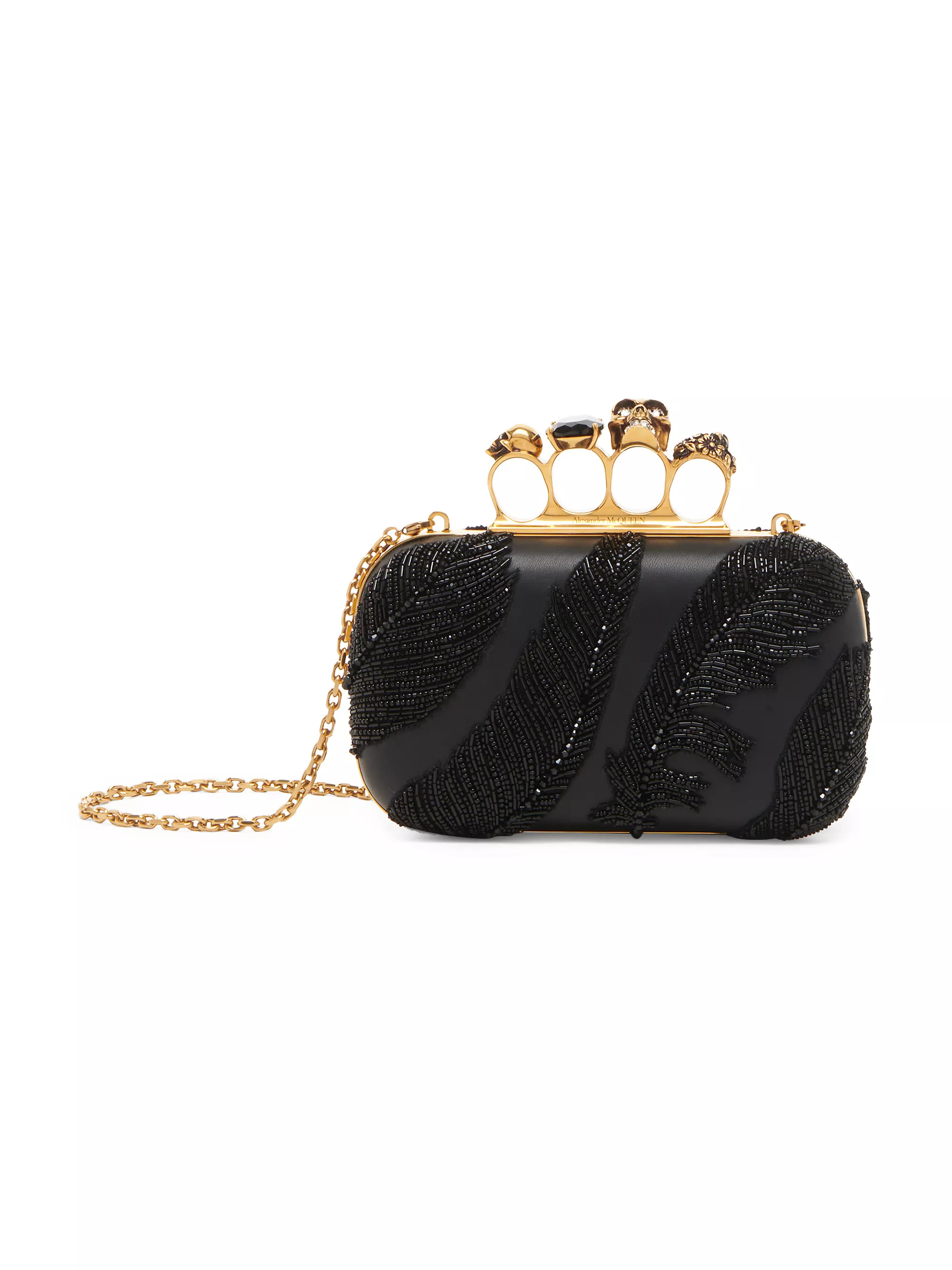Beaded Leather Skull Clutch | Saks Fifth Avenue