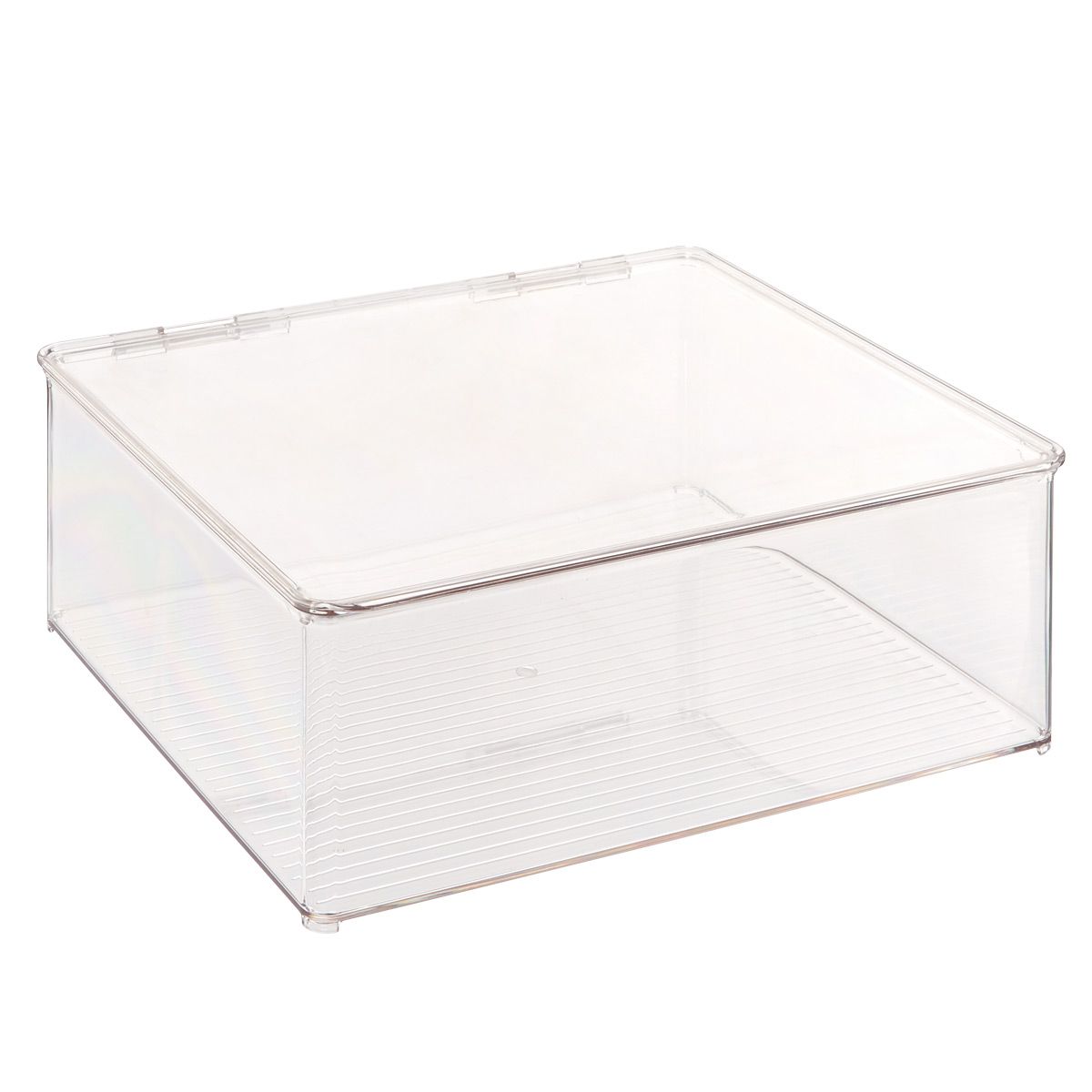 iDesign Hinged-Lid Stackable Shirt & Sweater Boxes | The Container Store