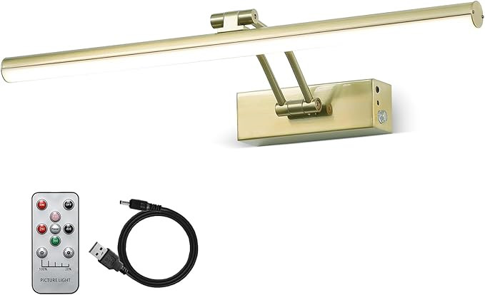 FUNCHDAY Wireless Picture Lights,Rechargeable Battery Picture Light for Paintings with Remote, Di... | Amazon (US)