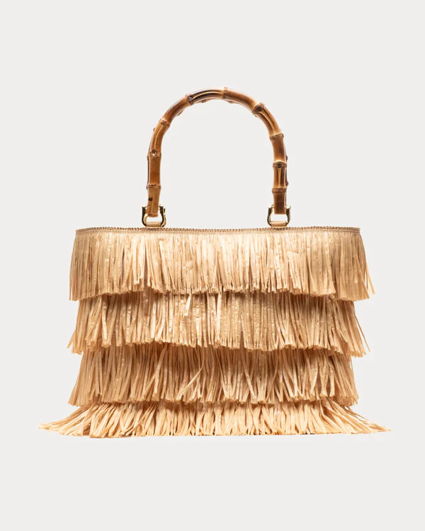 Hula Raffia Tote - Natural | Frances Valentine