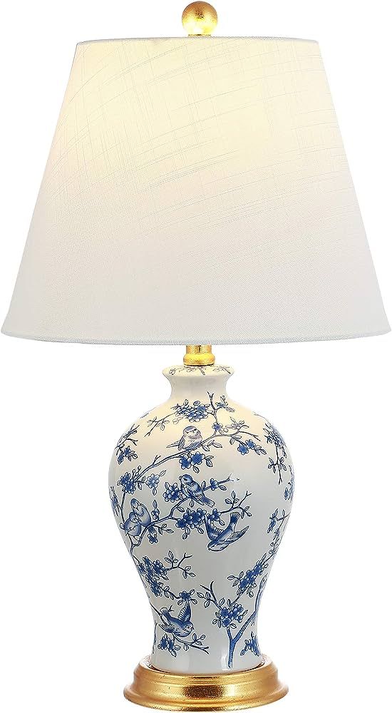 JONATHAN Y JYL3009B Grace 24" Floral Classic LED Table Lamp Cottage Traditional Bedside Desk Nigh... | Amazon (US)