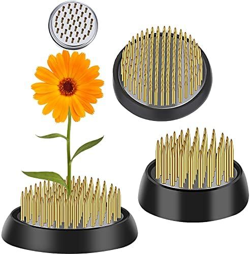 Qualirey 4 Pieces Flower Frog Round Flower Arranger Floral Arrangement Pin Holder Japanese Flower Ho | Amazon (US)