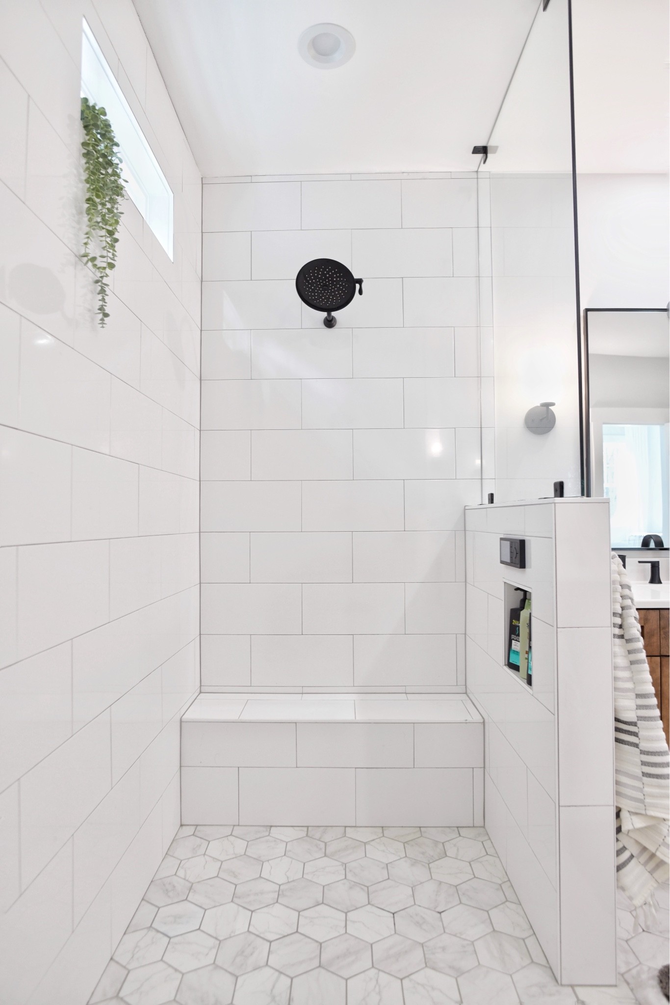 Smart shower, Moen, towels, shower head, bathroom, mirror.

#LTKhome #LTKsalealert