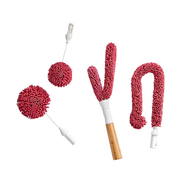 Wine Enthusiast Interchangeable Glassware Cleaning Brush Set | The Container Store