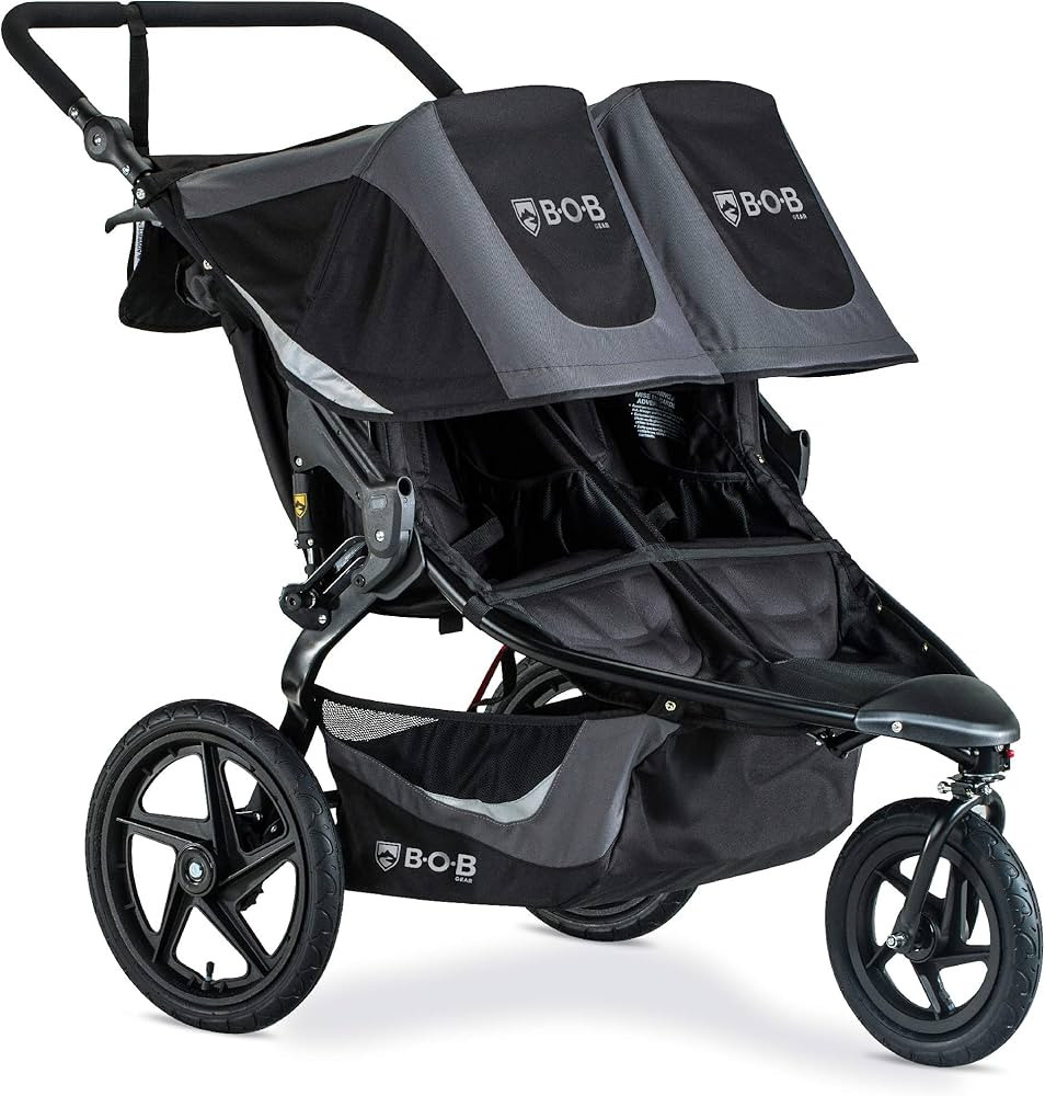BOB Gear Revolution Flex 3.0 Duallie Double Jogging Stroller, Graphite Black | Amazon (US)