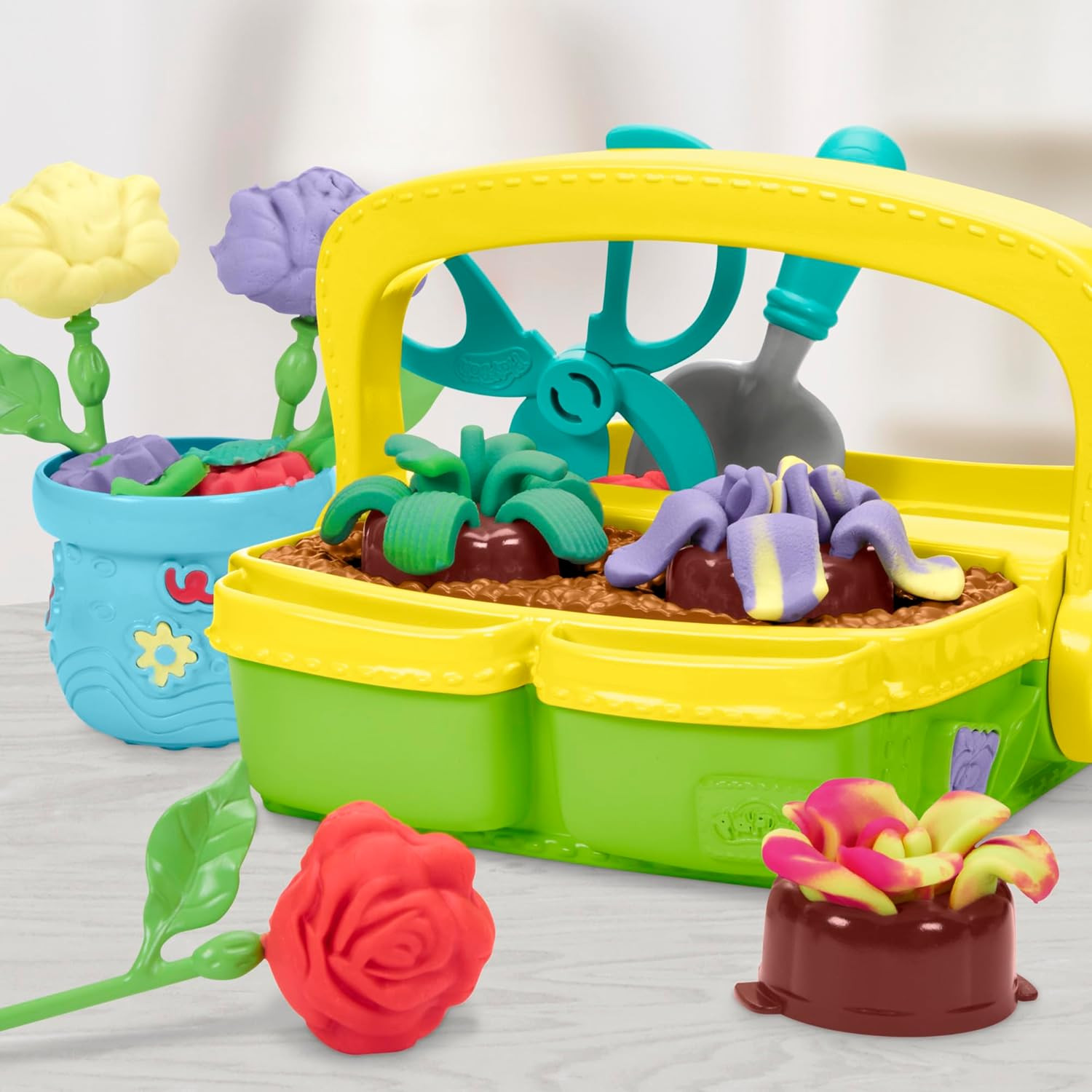 Play-Doh Blooming Flower Garden Toy Playset, Nature Pretend Play, Kids Arts & Crafts Ages 3+ | Amazon (US)