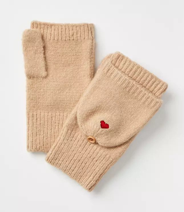 Heart Flip Gloves | LOFT