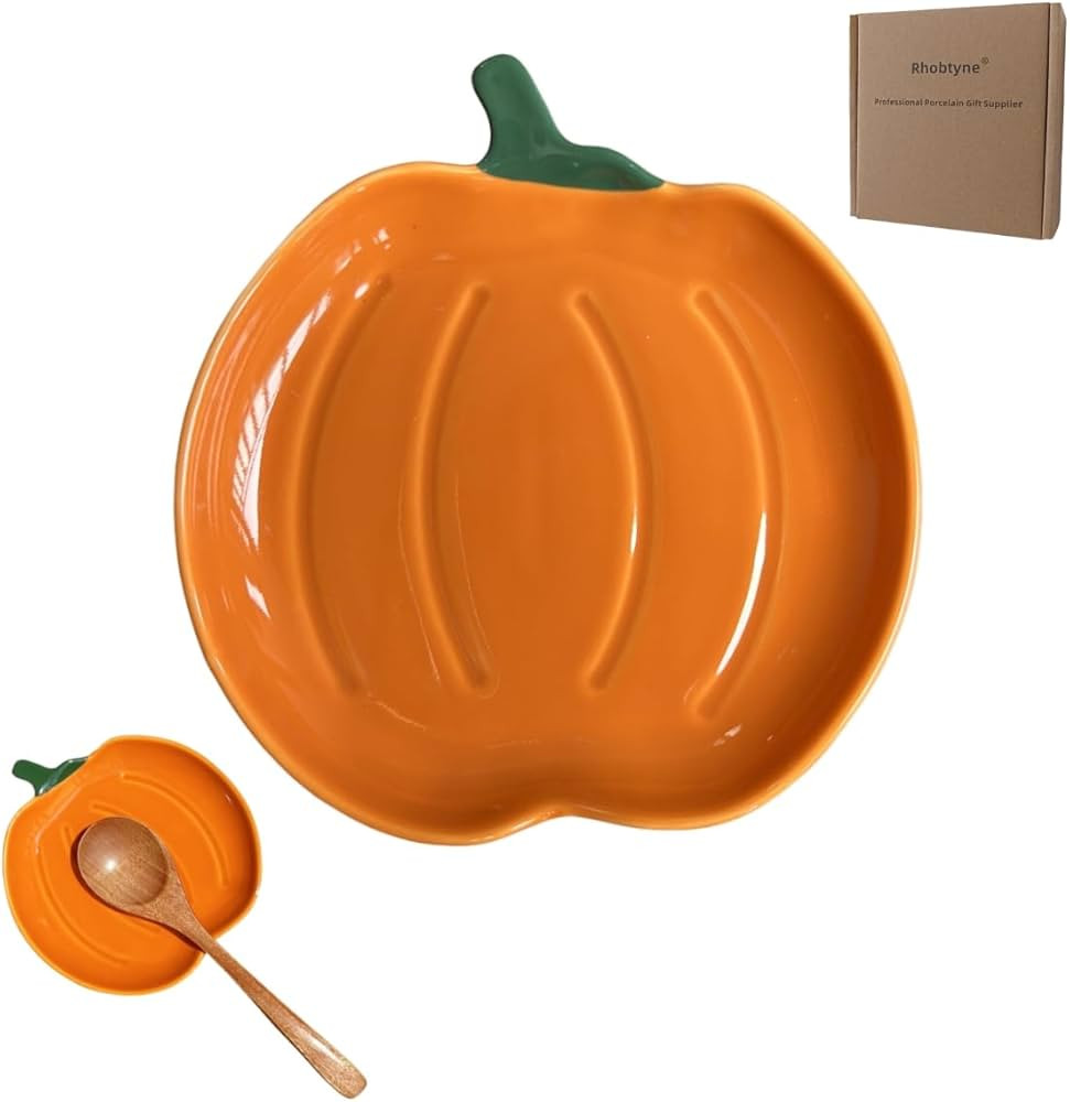 Ceramic Spoon Rest for Stove Top, Halloween Pumpkin Cute Spoon Rest for Kitchen Counter, Cooking ... | Amazon (US)