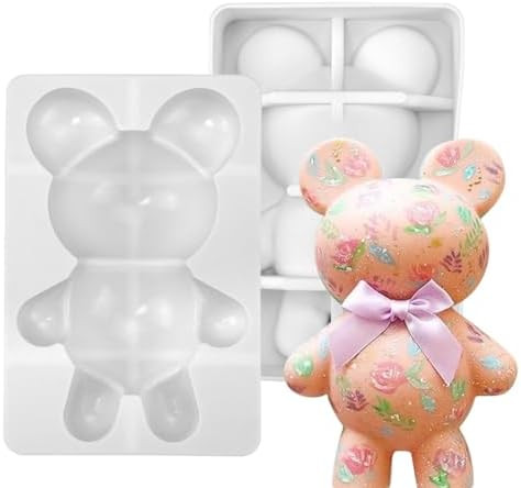 mostsom Big Size Bear Silicone Mold Fondant Molds DIY Cake Decorating Tools Sugarcrafts Clay Choc... | Amazon (US)