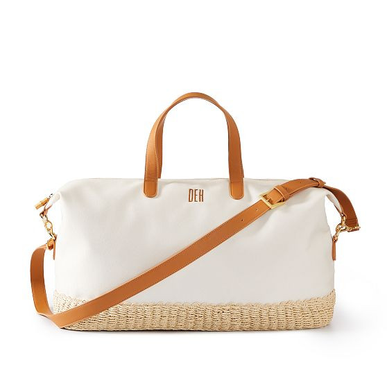 Canvas and Raffia Overnighter | Mark and Graham