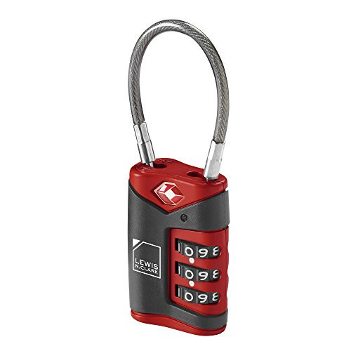 Lewis N. Clark TSA Cable Lock, Red, Single | Amazon (US)