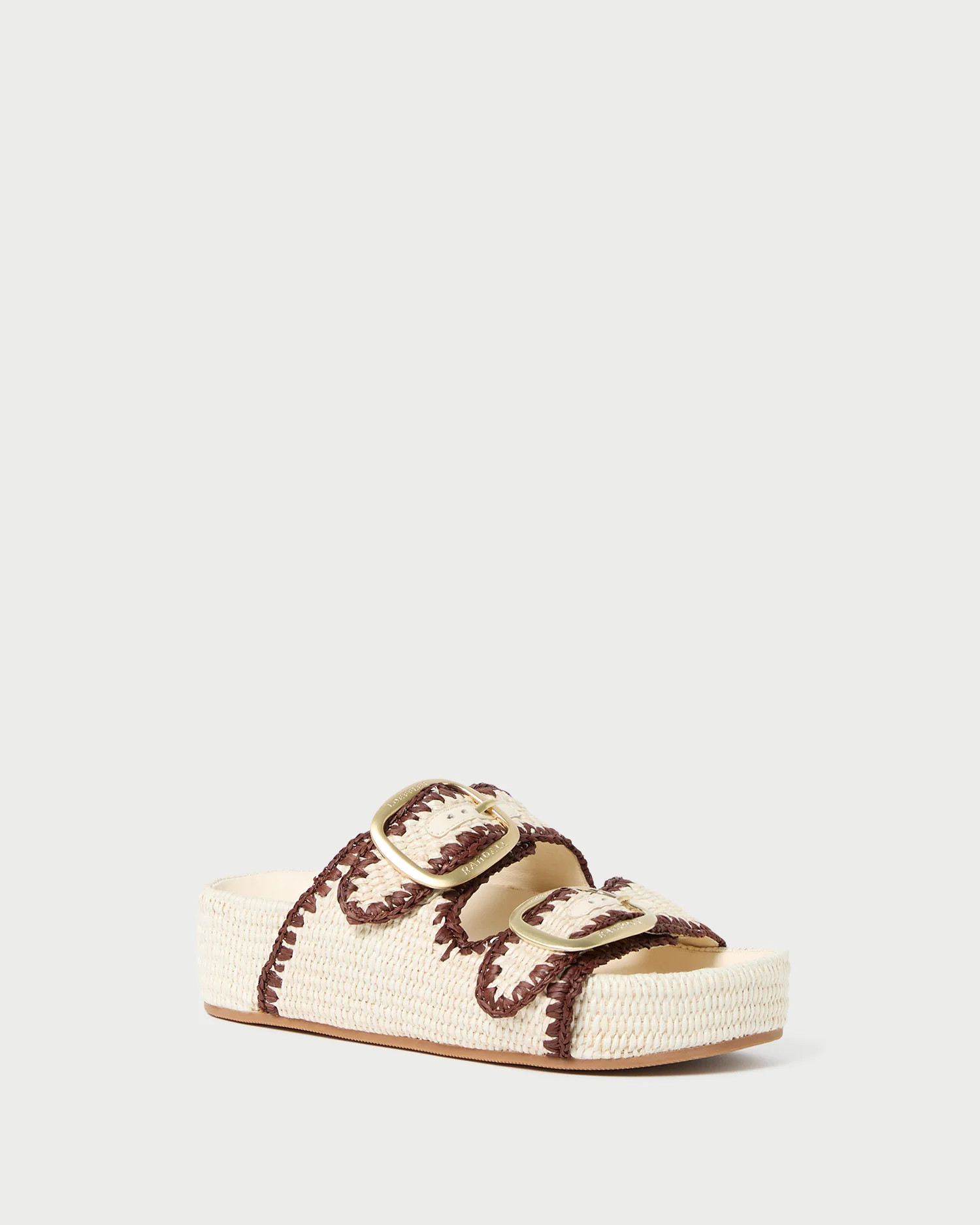 Theo Cream Raffia Footbed Sandal | Loeffler Randall