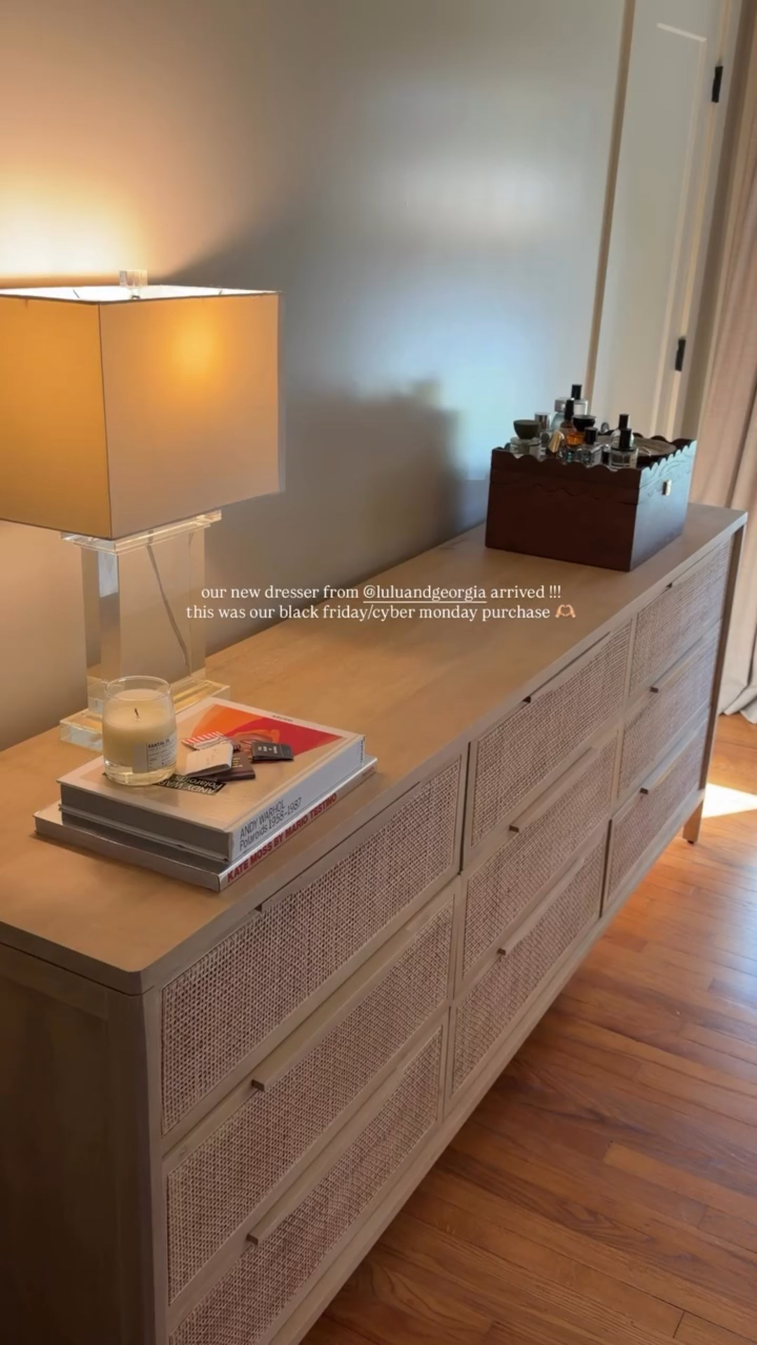 Our new dresser from Lulu & Georgia has arrived !!! This was our Black Friday/cyber monday purchase 🫶🏻

#LTKdayinmylife #LTKHome