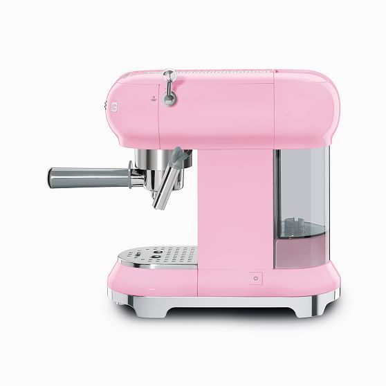 Smeg Espresso Machine, Pink | West Elm (US)