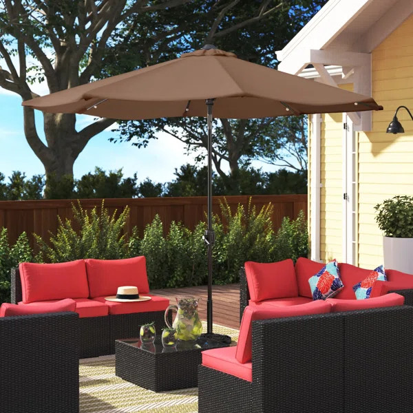 Evangelista 108'' Lighted Market Umbrella | Wayfair North America