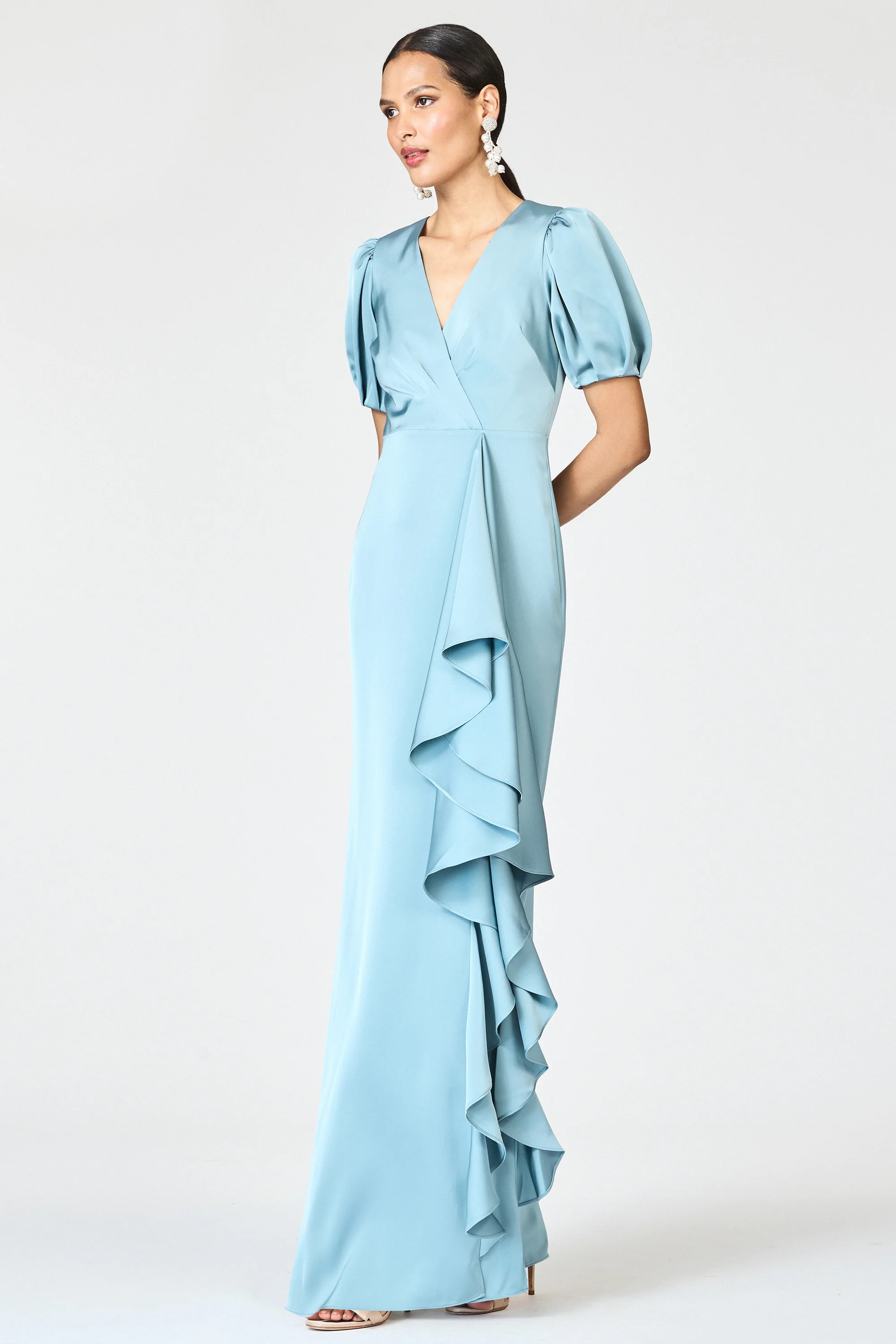 MILA GOWN - SEAGLASS | Sachin and Babi