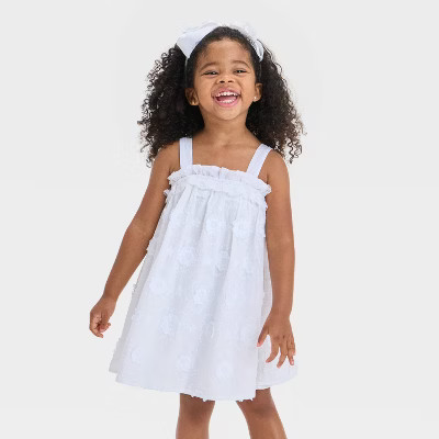 Toddler Girls' Floral Dress - Cat & Jack™ White | Target