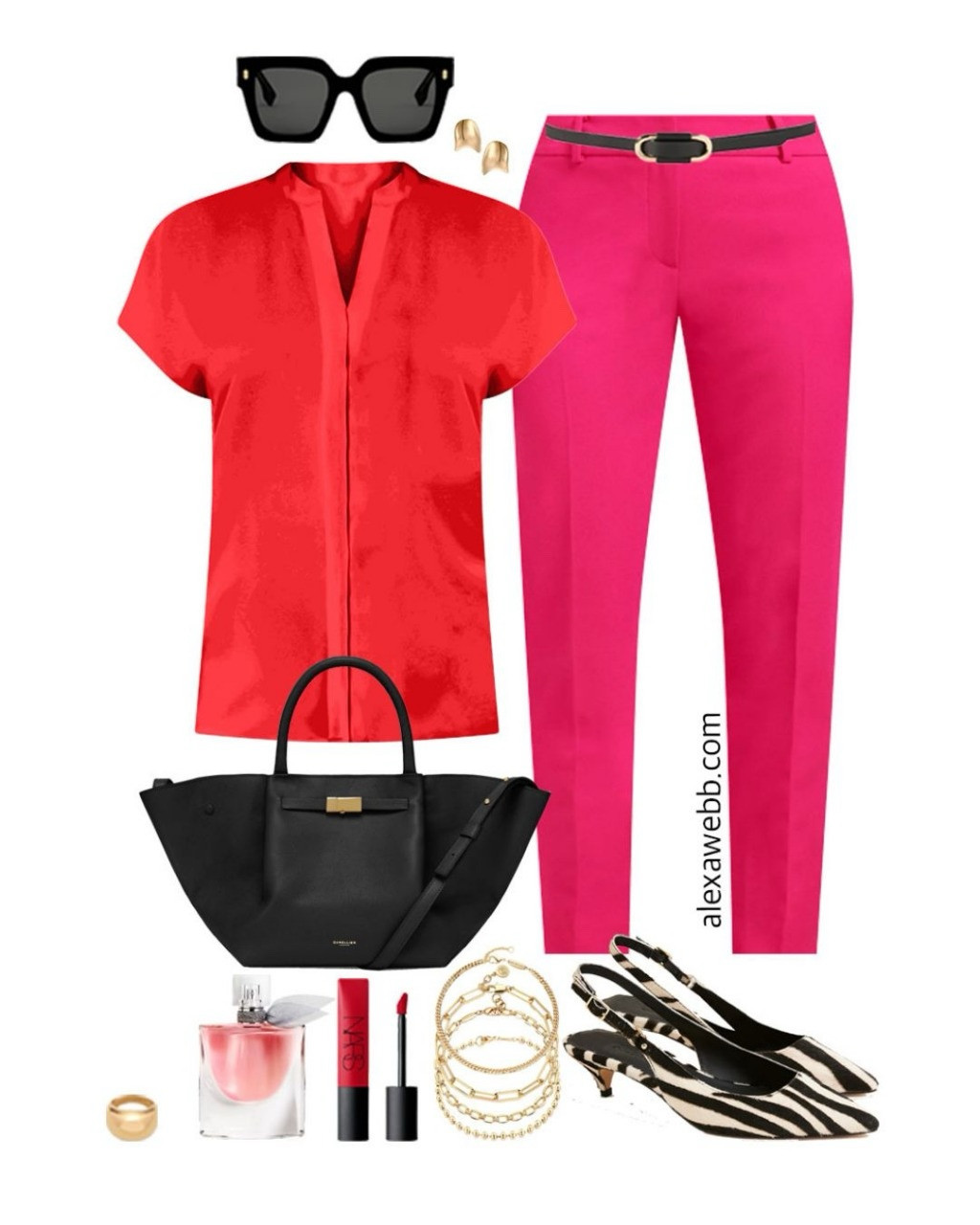 Plus Size Spring Work Capsule 2025 - Part 1 - A plus size business casual and professional work capsule wardrobe for spring. Plus size hot pink ankle pants outfits for spring. Alexa Webb #plussize

#LTKWorkwear #LTKStyleTip #LTKPlusSize