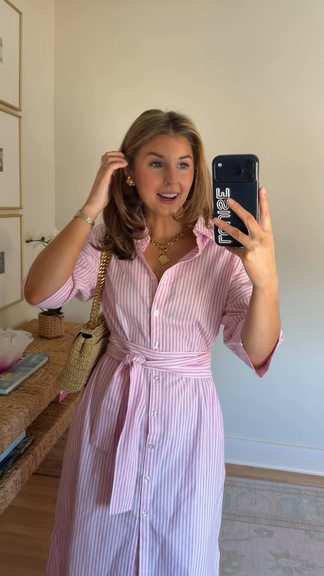 Perfect shirtdress for spring and summer! Wearing a S