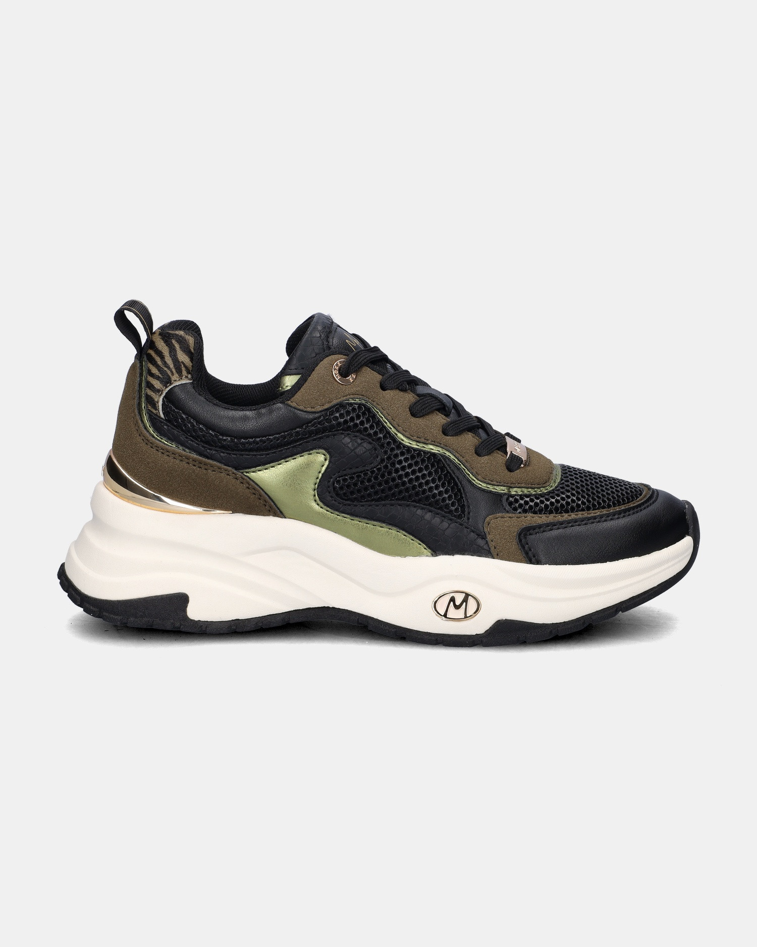 Mexx Palma Ora - Dad Sneakers voor dames - Groen | Nelson Schoenen NL