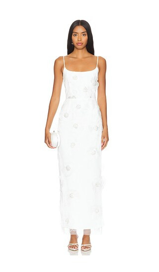 ELLIATT Dahlia Midi Dress in Ivory. - size M | Revolve Clothing (Global)