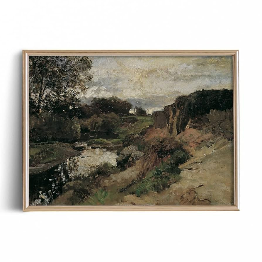 Farmhouse Landscape Forest Pictures Bedroom - Art Deco Wall Art for Kitchen - 11 x 14 Art Prints-... | Amazon (US)