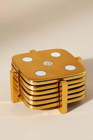 Roll the Ice Coasters, Set of 6 | Anthropologie (US)